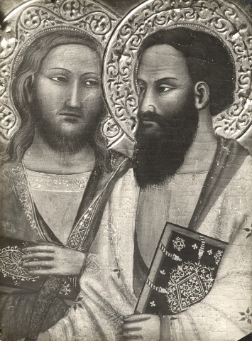 Foto Reali — Tommaso del Mazza; Nelli Pietro - sec. XIV - Busti di santo apostolo e di san Bartolomeo — particolare